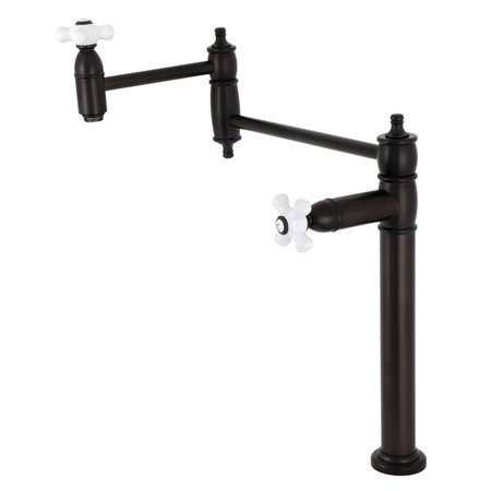 KINGSTON BRASS Deck Mount Pot Filler, Oil Rubbed Bronze KS3705PX